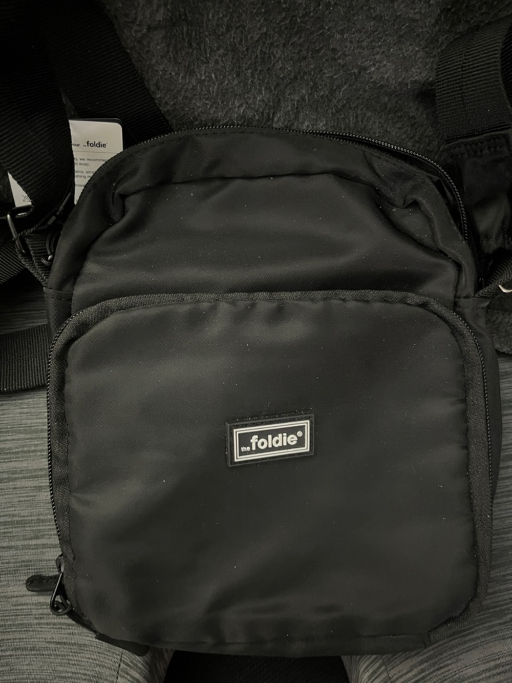 the.foldie Black Crossbody Bag for Women - Compact Everyday Carry